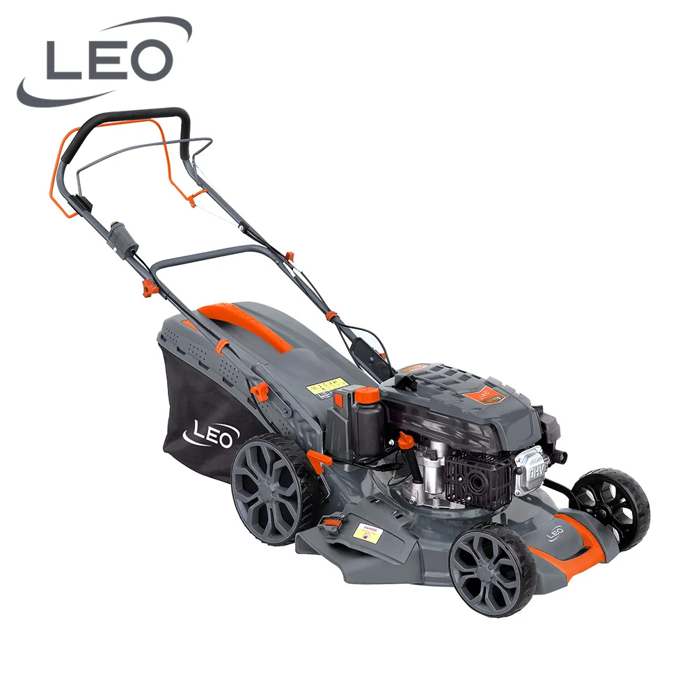 LEO LM51Ze-2L Electric Folding Handle Petrol Cutting Self-Propelled Lawn Mower 4-stroke