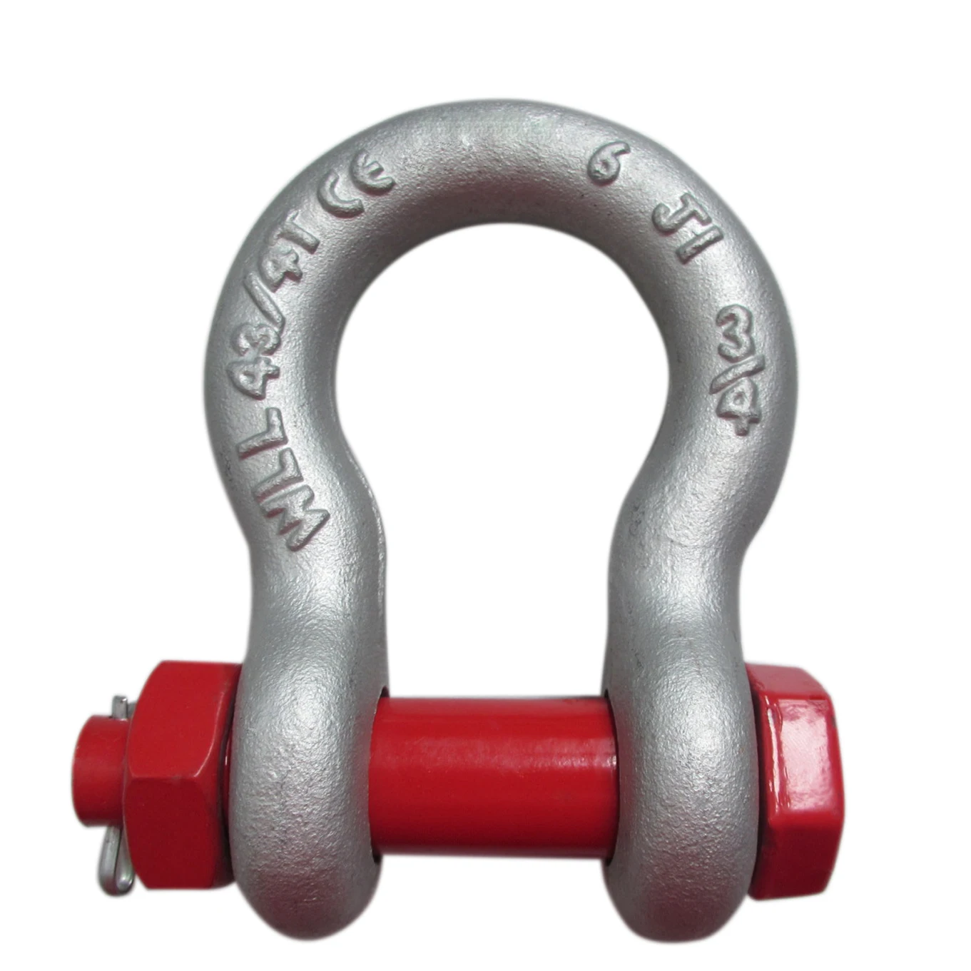 High quality drop Forged Galvanized G2150 steel d shackle 7/8 inch