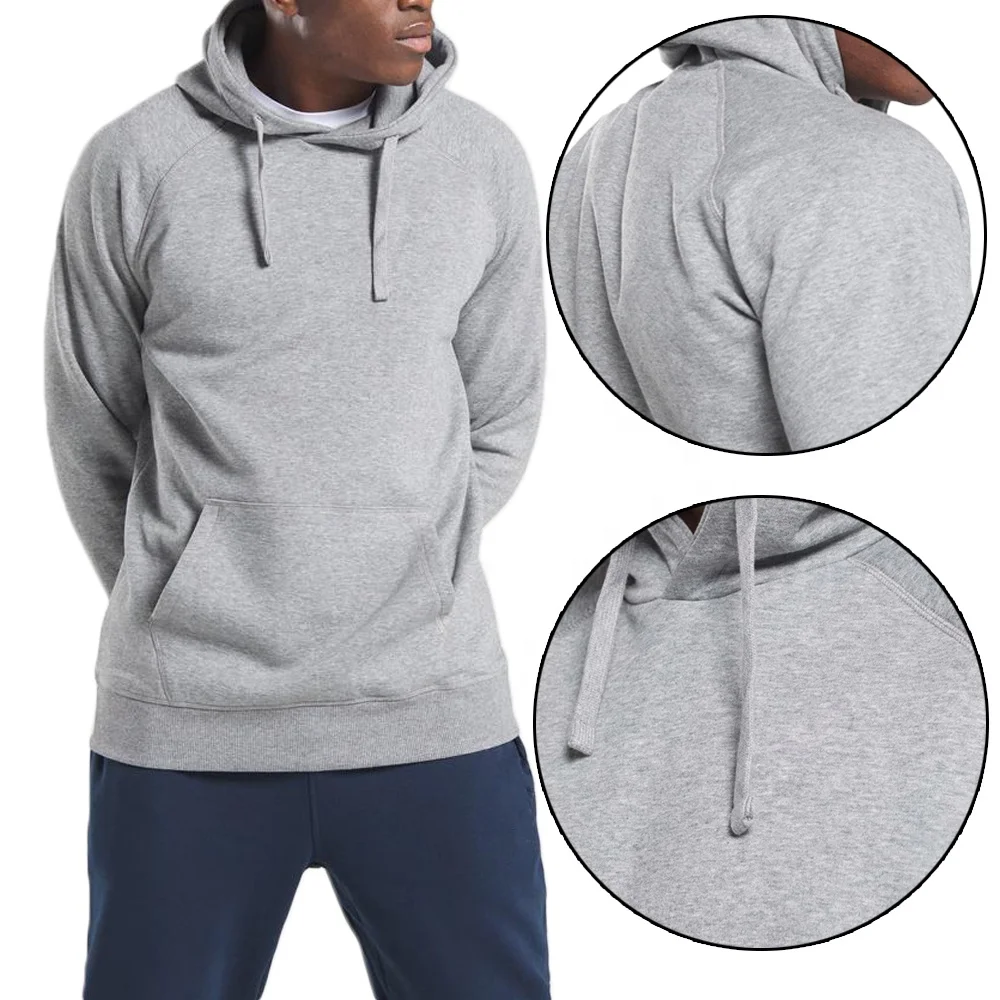 Толстовка мужская с логотипом на заказ, Свитшот оверсайз из хлопка, пуловер, уличная одежда с карманами, оптовая продажа