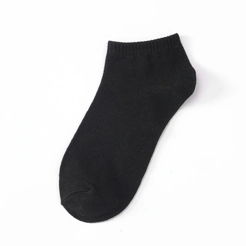 Evergreen Cotton Men Casual Simple Black Gray White Daily Ankle Soft Breathable Blank Sports short socks