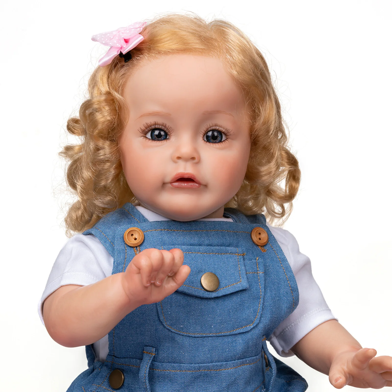 60cm Realistic Lifelike Baby Dolls Hot Selling Baby Girl Doll New Hot Products Real Handmade Silicone Vinyl Reborn Baby Doll