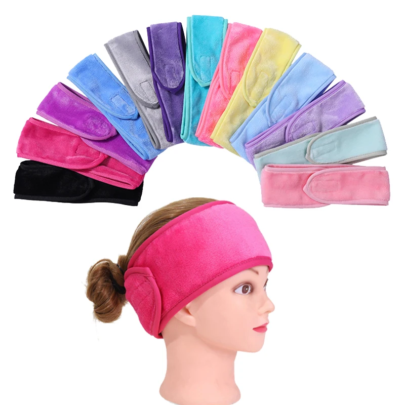 Wholesale Fashion Hair Band Accessories Custom Women Head Tie Knot Beaded Elastic pearl make up Headband For Girls