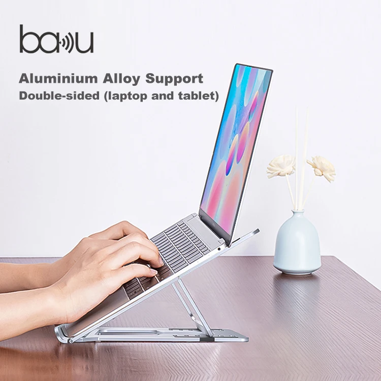 Hot sale Foldable Stainless steel laptop stands laptop stand adjustable monitor and laptop stand For Living