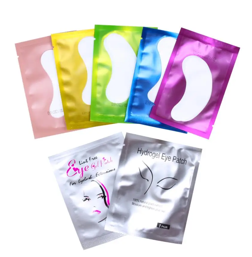 Wholesale 7 Color Lint-Free Hydrogel Gel Eye Patches for Eyelash Extension Tools