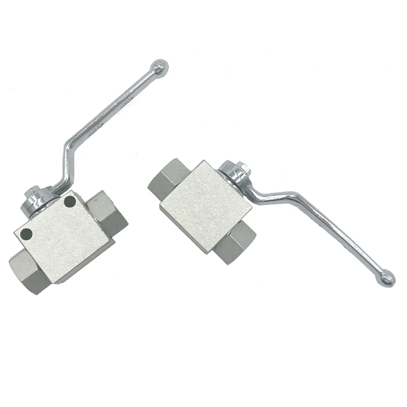 KHB -SAE6  J514 UN/UNF threaded stainless steel 2 way hydraulic high pressure ball valve 1/4-1 1/2