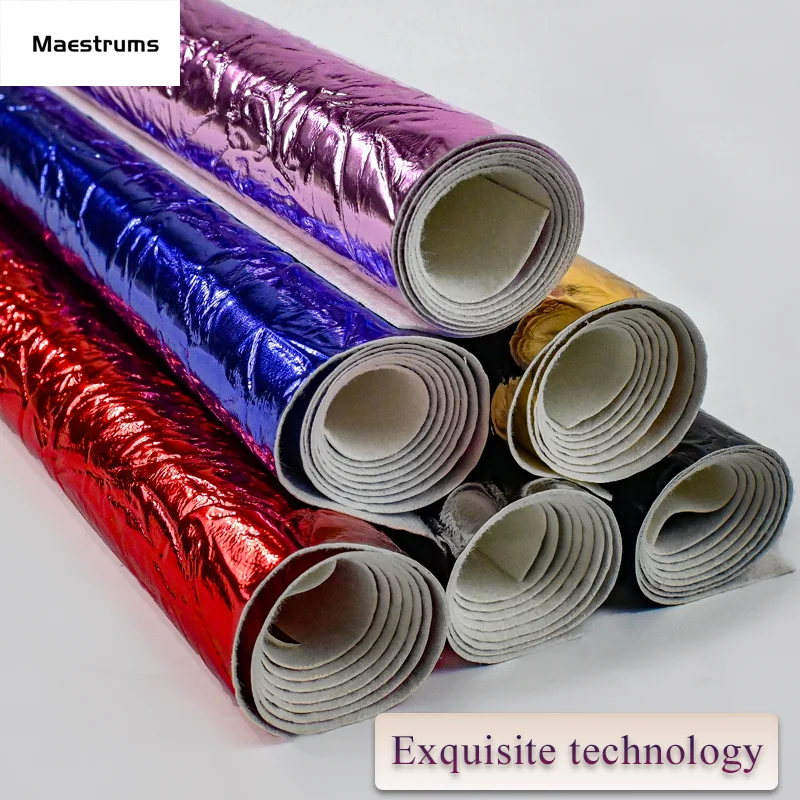 0.6 MM Waterproof Elephant pattern leather Mirror faux pu laserable leatherette for bags shoes costume and bows