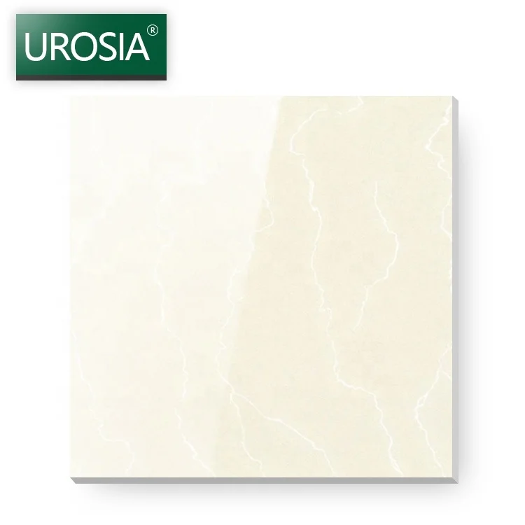 Factory hot selling Homogeneous Tiles Thickness Beige Glossy Soluble Salt Polished Porcelain Ceramic Floor Tiles