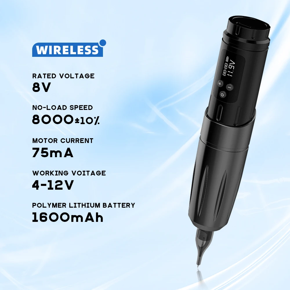 New Professional Adjustable High Performance Wireless Cheap Tattoo Machine Pen Gun For Tattoo Art Studio