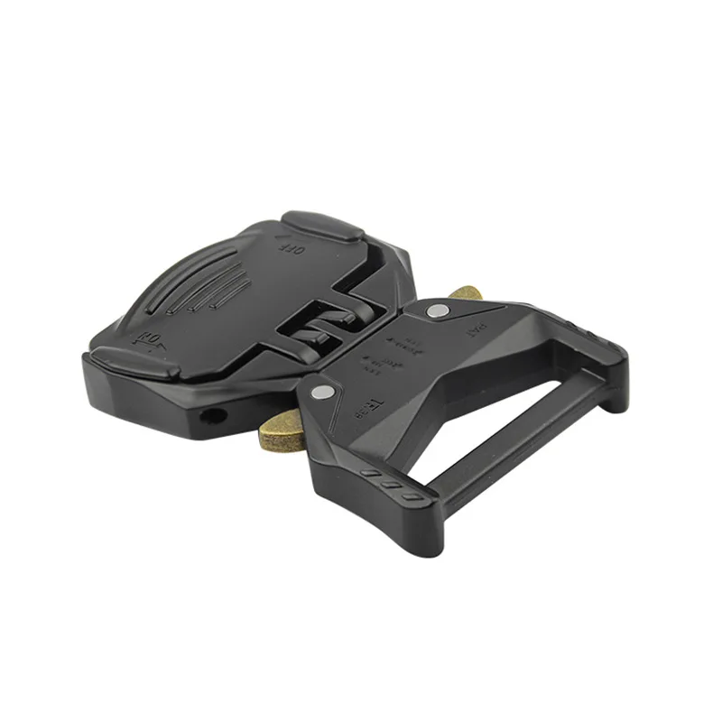 custom logo webbing belts buckle for Outdoor tactical belts buckle in gunmetal brushed