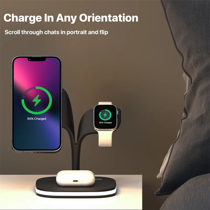 Amazon Best Seller smart charger wireless 3 in 1 magnetic wireless charger for iPhone 13/12