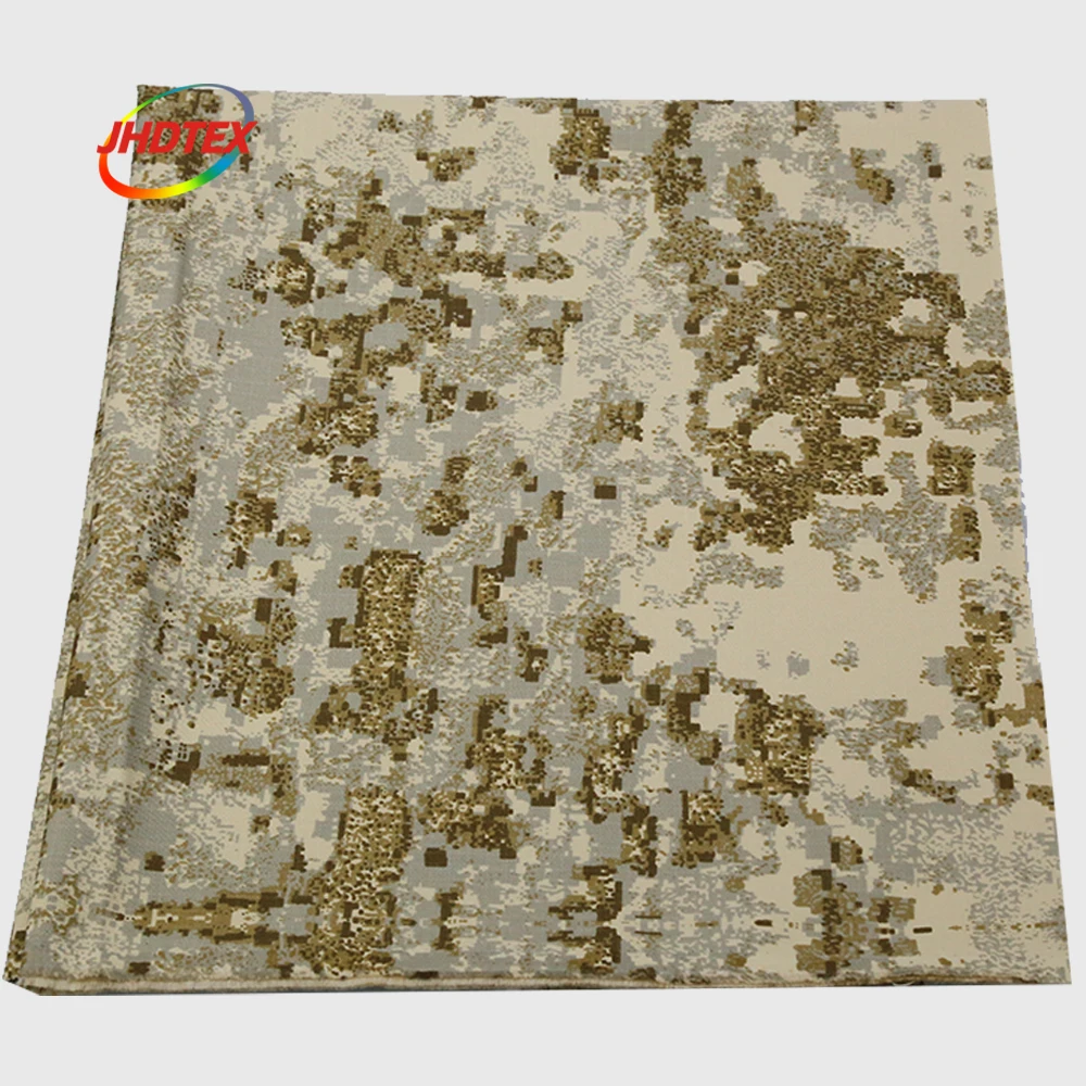 JHDTEX custom polyester cotton nylon blend snow camouflage print color tent fabric