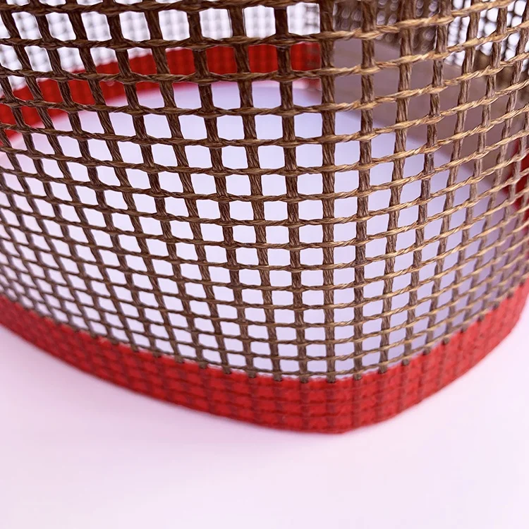 Customized PTFE Fiberglass Mesh Cloth Belt Black Color Belt With Bull Nose Joint/Flap With Guider Conveyor Belt