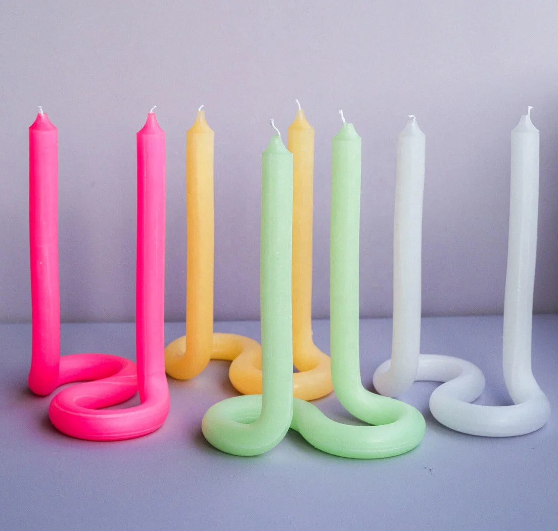 Twisted Candle  DIY Long Rotary Spiral Twist Rod Wax dinner decorative Candle
