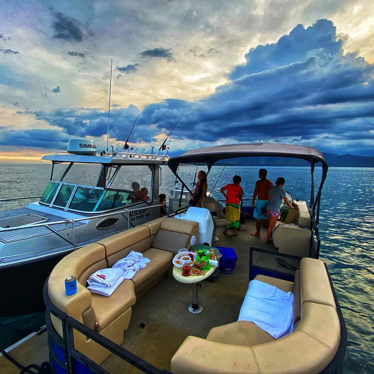 Новинка 25 футов 7 5 м понтонная лодка Poseidon lake river boat inshore алюминиевая рыболовная с сертификацией ce