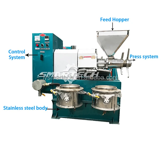1 Ton Per Day Mini Small Vegetable Cooking Coconut Soya Peanut Sunflower Palm Mustard Crude Oil Refinery Machine Provided 220V
