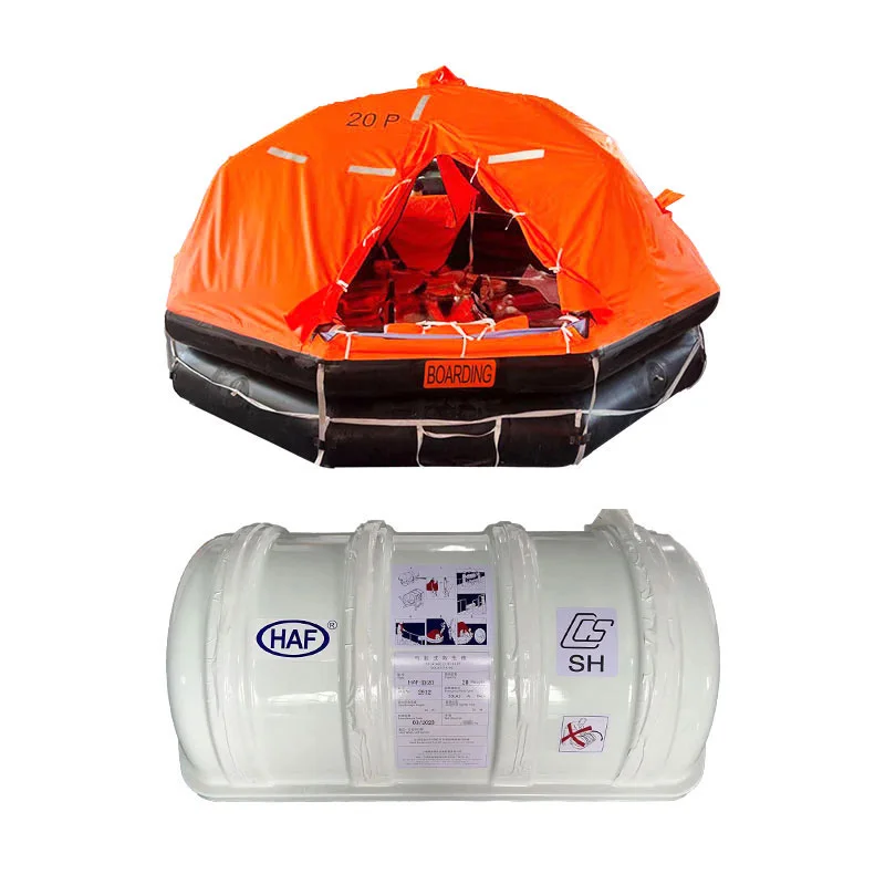 Quality Guaranteed Inflatable Liferaft of Devit-launched Type for Marine Escape