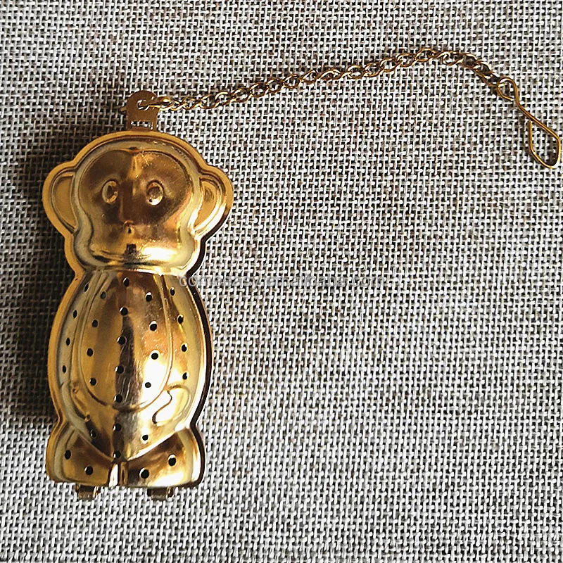 Wholesale 304 Stainless Steel Tea Filter Strainer Bird Shape Loose Leaf Tea Infuser With Chain