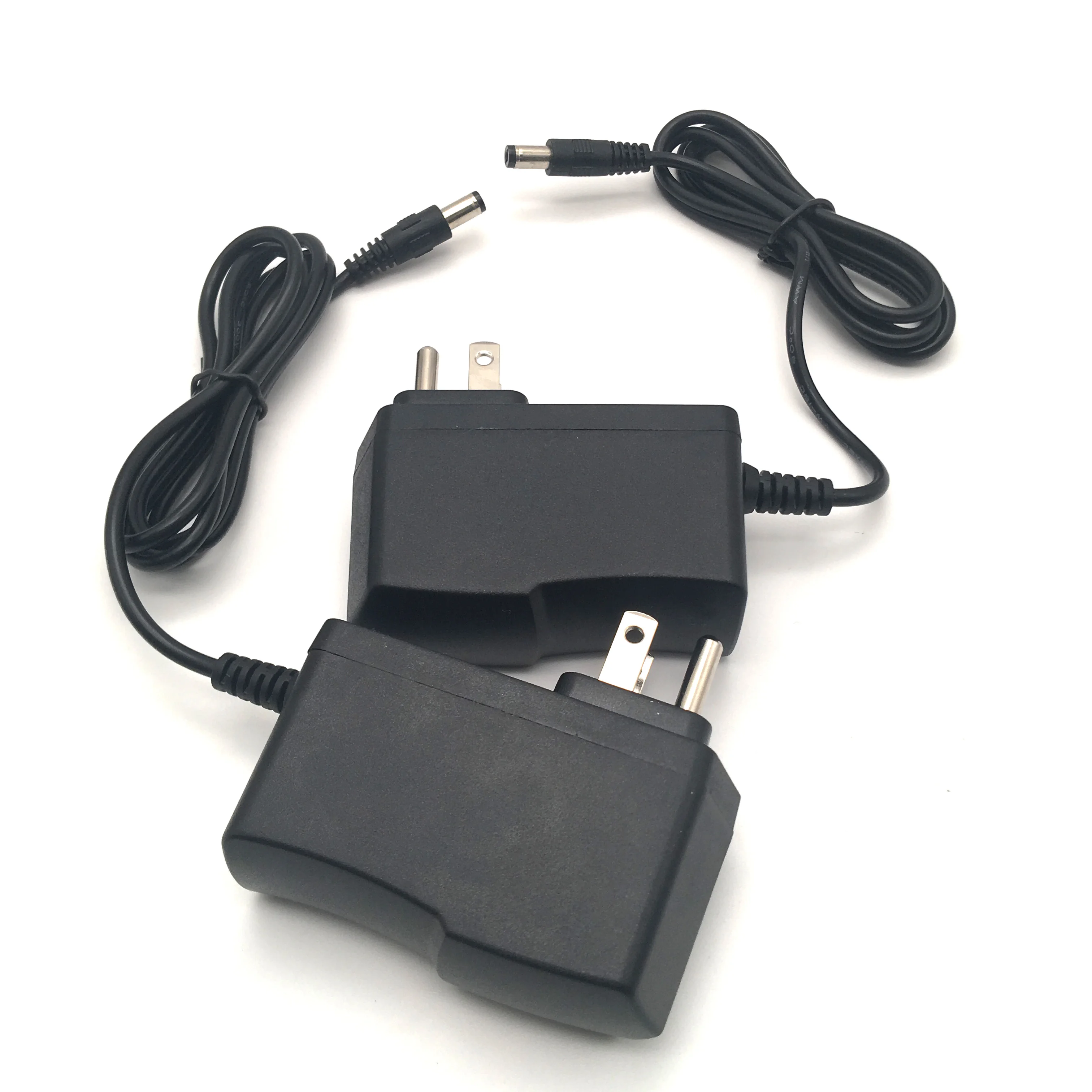 Wholesale us 3 Prong pin Plug Power Supply Adapter 5v 2a 12v 1a With DC Jack 4.0*1.7 5.5*2.5 5.5*2.1 3.5mm