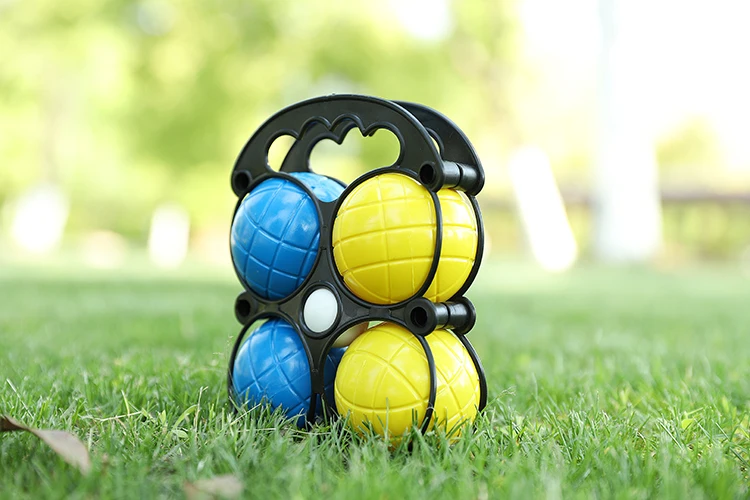 
WAFFLE GAMES Premium Water Filled Plastic Custom Color Boules De Bocce 