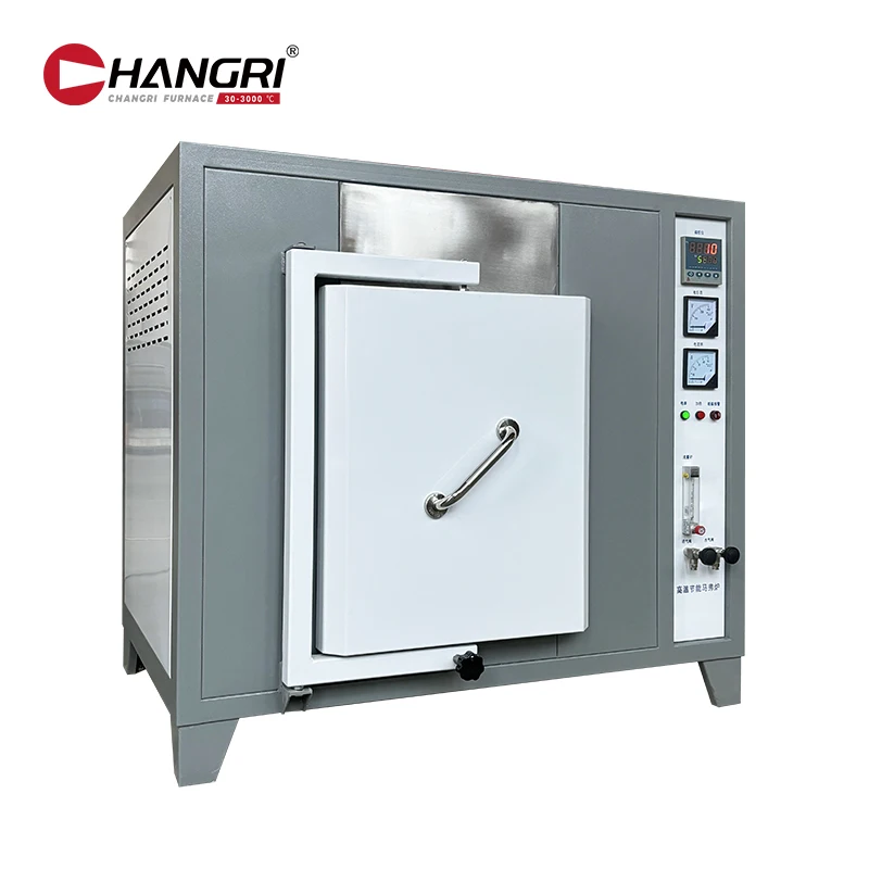 Henan Changri 1200c 1400c 1600c mini laboratory vacuum tube type small furnace can passable gas