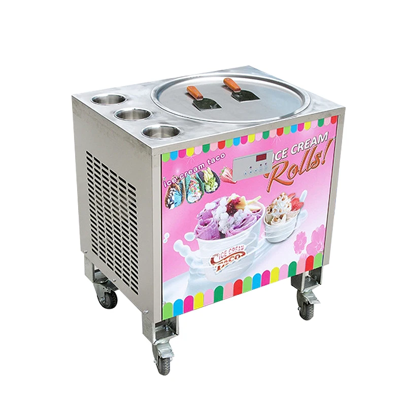 Professional non-stick smart stirring frying seasoning mixer sauce fried ice cream roll automatic cooking stir fry machine