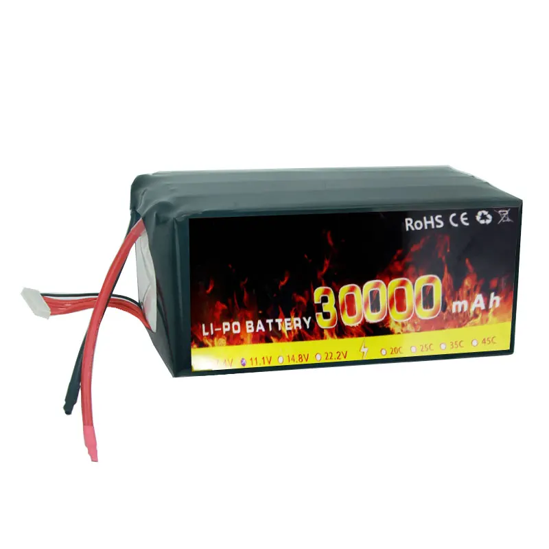 UVA Battery Drone Batteries 8S/10S/12S 44.4V 16000mah/22000mah/30000mAh 5C Solid State Lipo Battery for FPV Drone