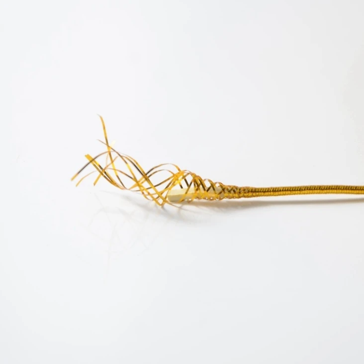 Wholesale DIY narrow macrame gold and silver metalli elastic cord decorative rope braiding