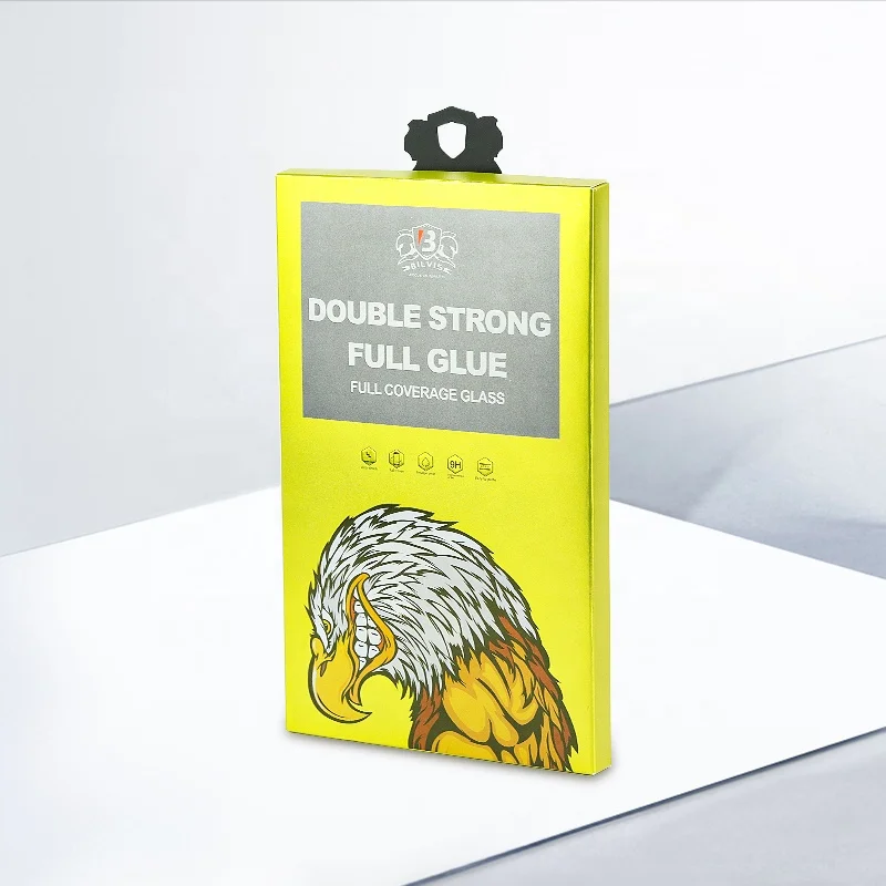 Manufacturers Custom Micro-Label Mobile Phone Screen Protection Tempered Film Packaging Electronic Products Packing Card Box