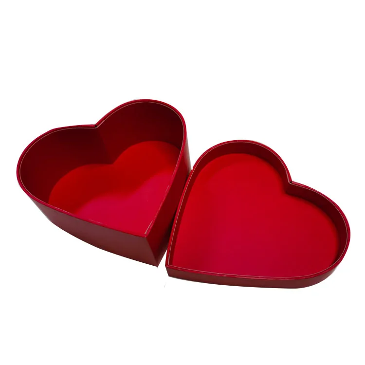 Wholesale Luxury Heart-Shape Preserved Cardboard Gift Flower Heart Boxes