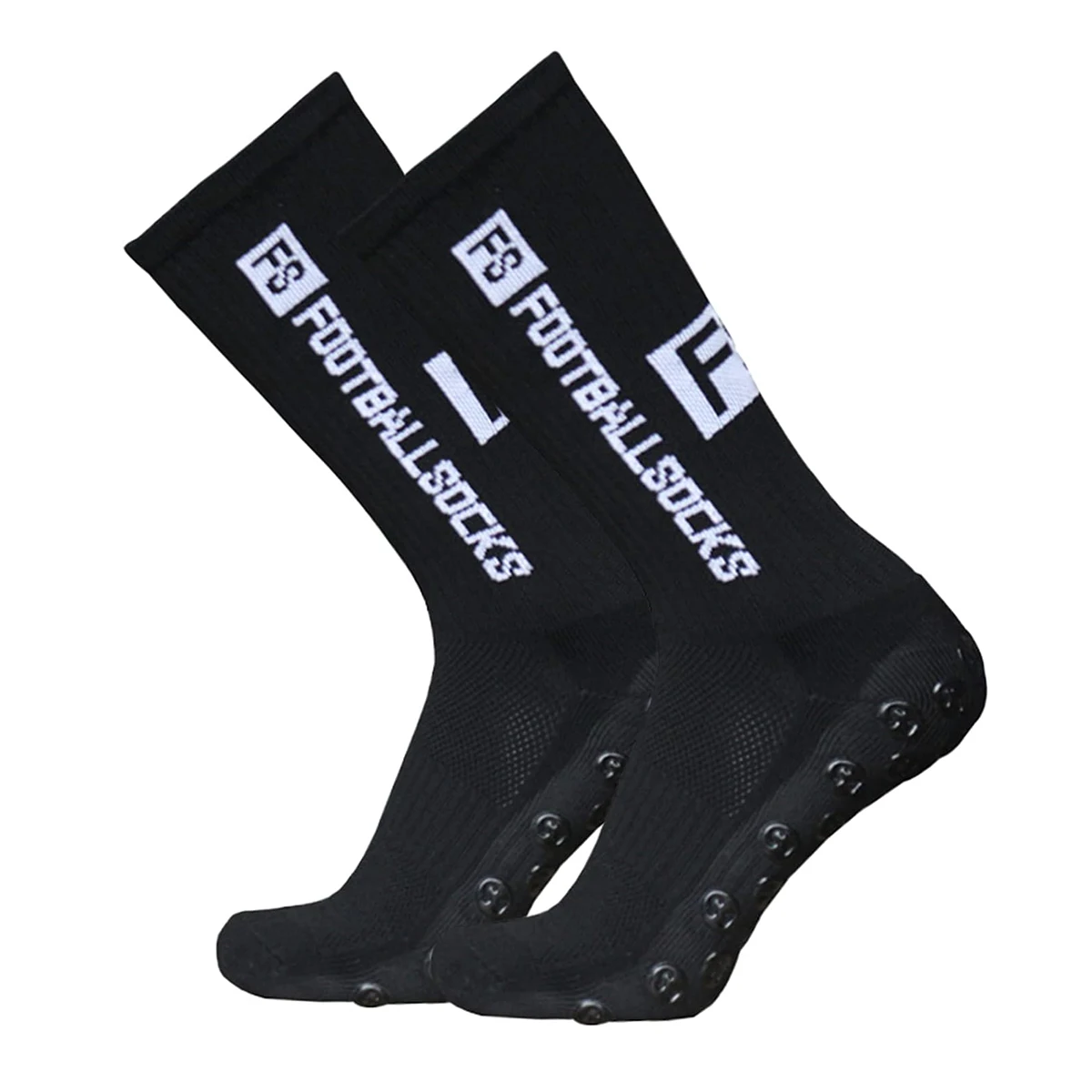 High Quality Anti-Slip Grip Custom Long Chinlon Material Soccer Sport Socks Training Soccer Football Socks