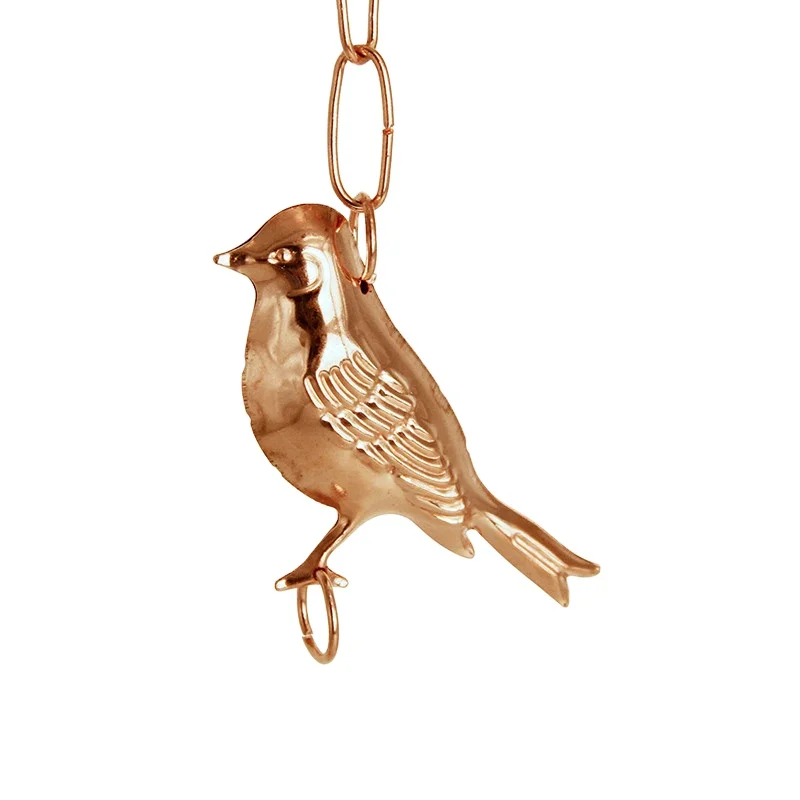 European style bird design Eco Friendly copper rain chain and downspout