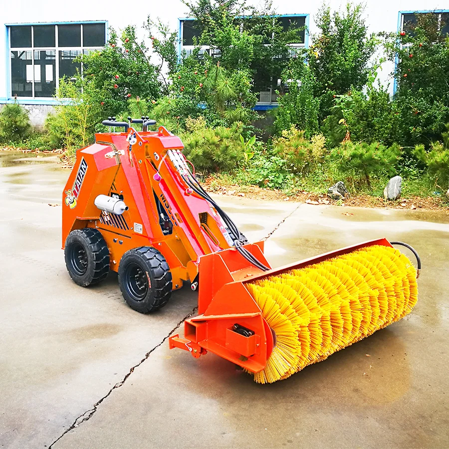 Farm Manure Removal Mini Skid Steer Loader MS500 Crawler Small Front End Loader