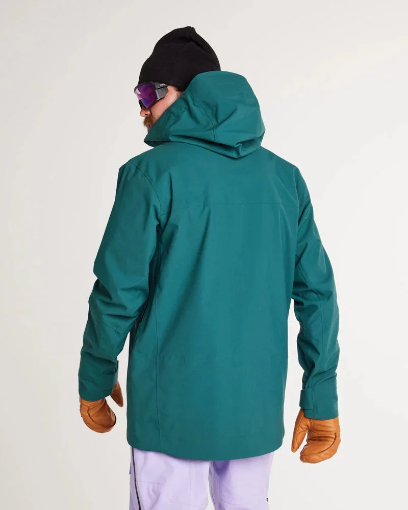 custom wholesale outdoor men ski jacket OEM waterproof windbreaker padded wear durable hooded insulated jacket with velcro cuffs