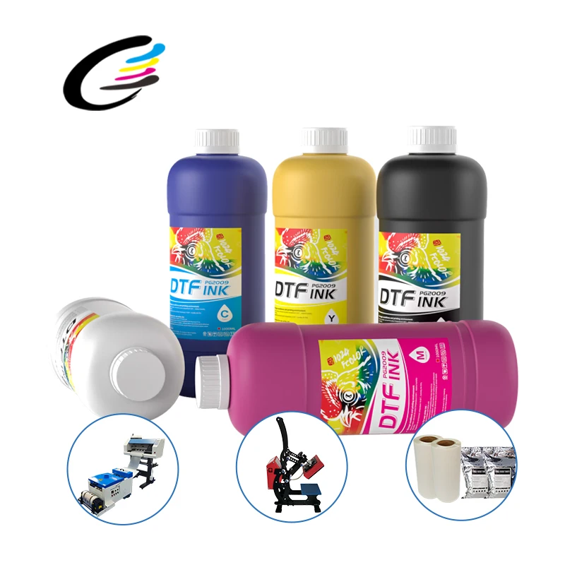 FCOLOR Premium DTF Water-Based Printing Ink 250ml 500ml 1000ml Volumes Dtf ink  Compatible with L8550 8500 I1600 Printers