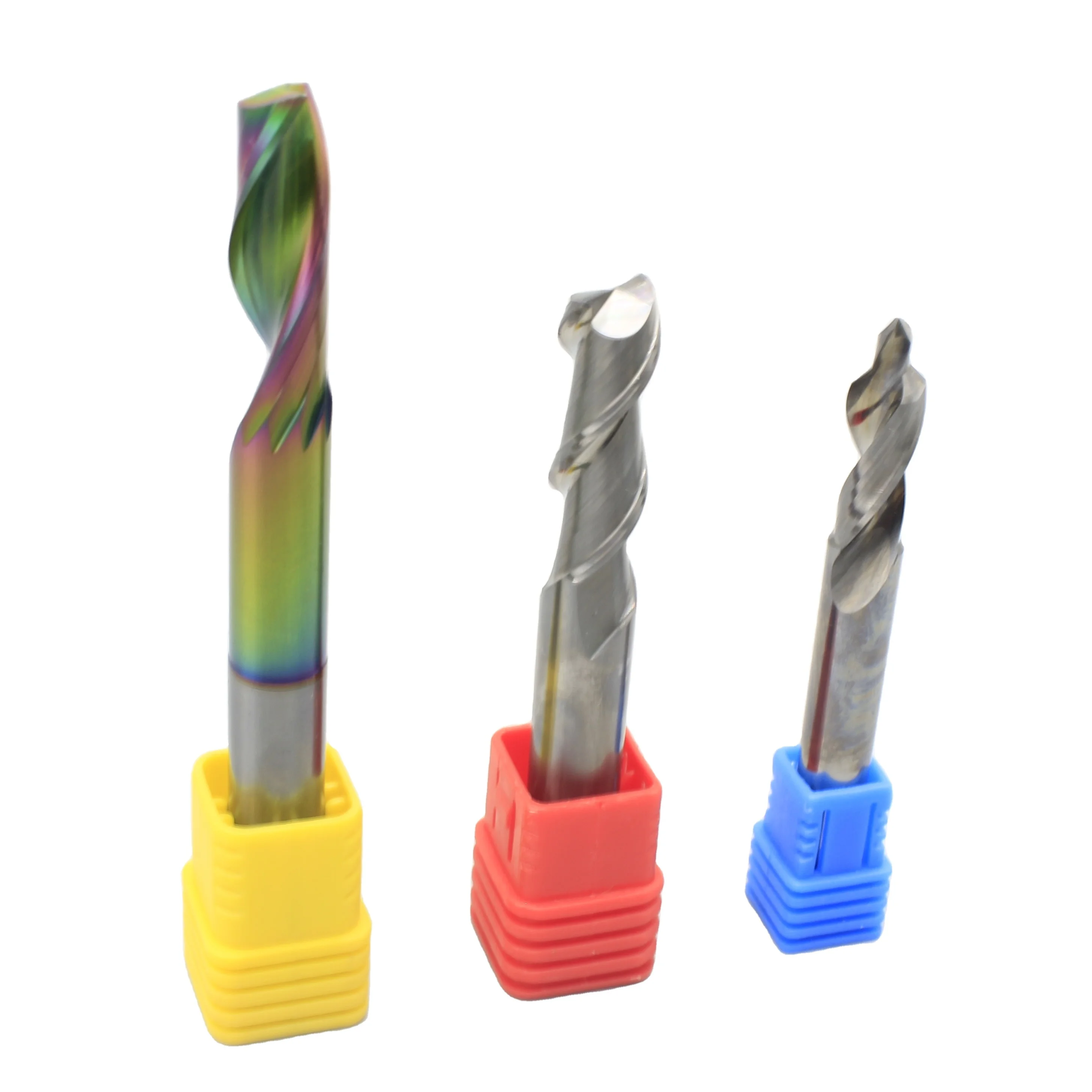 8*H40*L75 FST Free Sample Coated Solid Carbide up Doen End Milling Cutter Tools for Wood CNC Router Bits