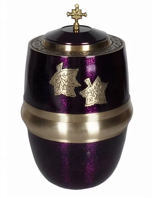 METAL EUROPEAN URN FOR HUMAN ASHES