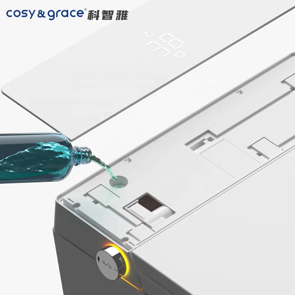 Smart Toilet Intelligent AUTO Open/Close Lid Seat Home Female Cleansing One Piece Toilet Buttocks Washing Feature S-trap Water