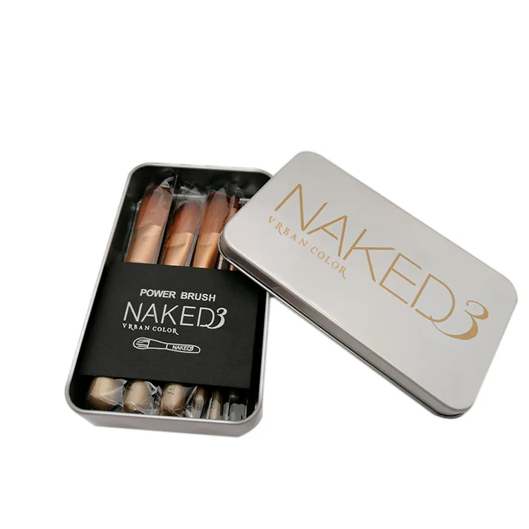 Cute Free Sample 12Pcs Make Up Brush Set Custom Makeup Brush With Metal Box High Quality Vegan Makeup Brush Set Wholesale