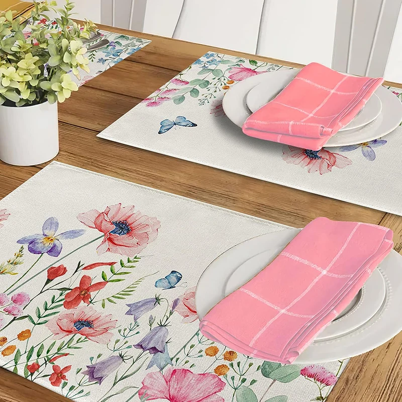 Premium Luxury Cotton Napkins Modern Disposable PVC and Paper Wedding Place Mats Whitewash Woven Elegance Placemats