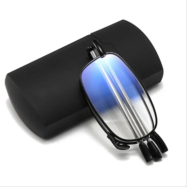 Hot sale foldable metal reading glasses full rim cheap glasses folding temple
