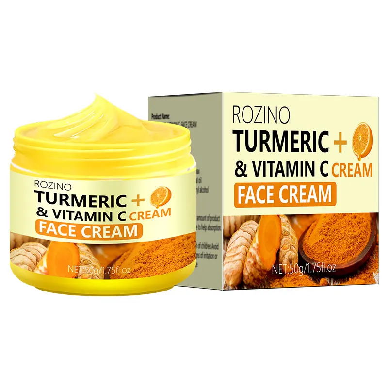 Turmeric Soothing Moisturizing Cream, Hydrating and Oil Control Skin Care, Refreshing and Non-Sticky VC Lotion