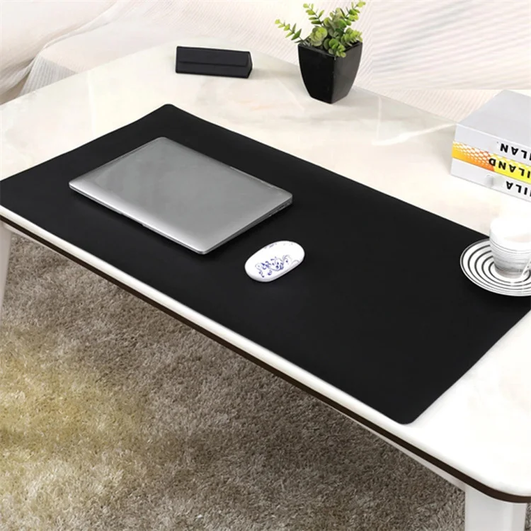 80*40cm Factory Custom Logo PU Leather Writing Pad Desk Mat Office Printed Non Slip Office Home Desk Keyboard Desk Mat