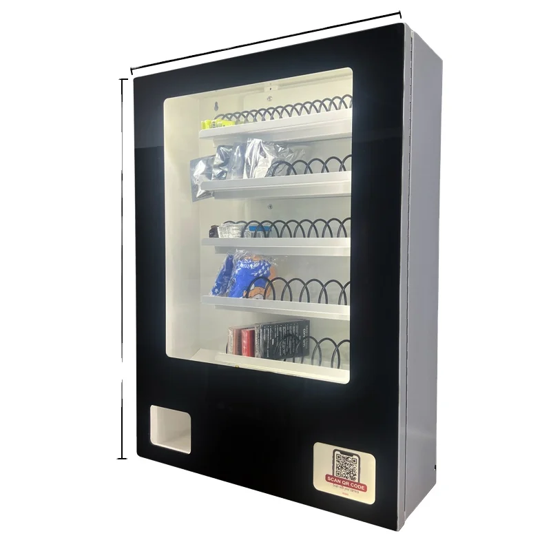 mini QR Code Payment sanitary condom combo wall mounted vending machine