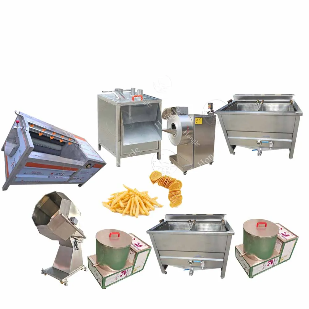 20-30kg/h Semi-automatic Frying potato chips production line