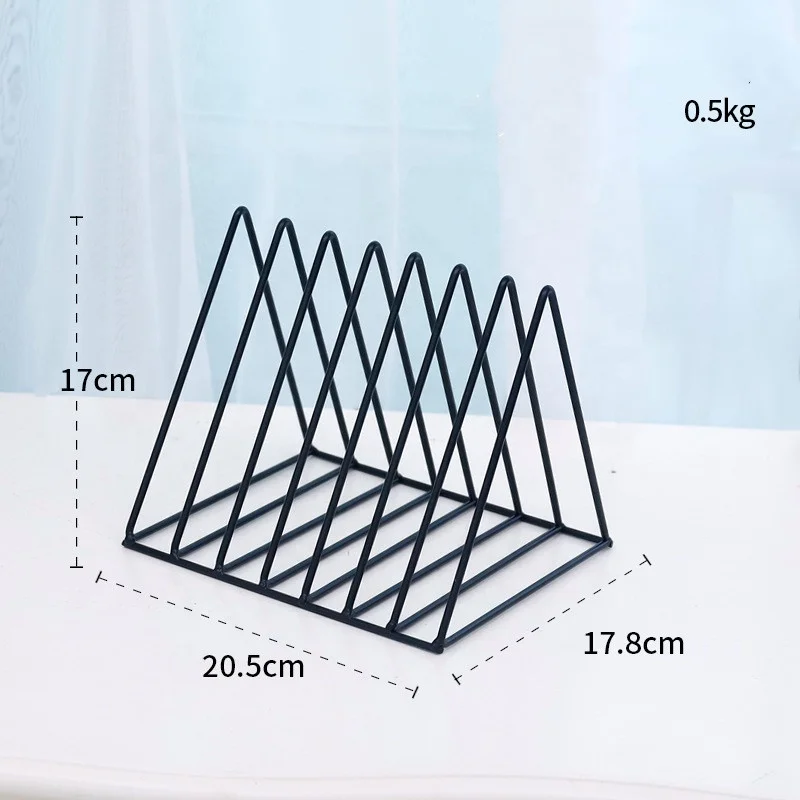 Triangle File Holder, Modern Desk Organizer, 2 Pcs Magazine File Holder