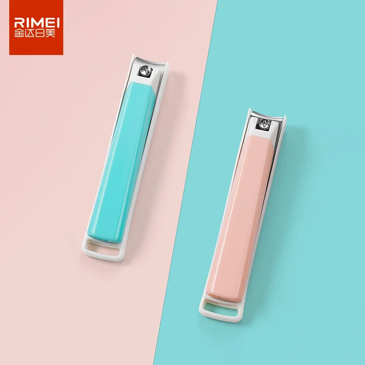 RIMEI No Splash cute Nail Clippers for Fingernail and Toenail, 100% Medical Grade Steel Professional Nail Cutter with Detachable