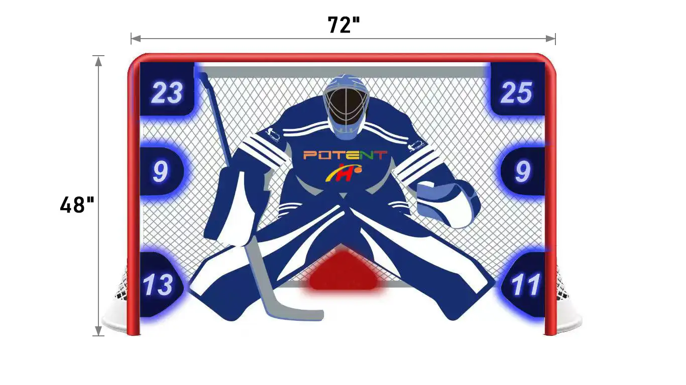 Ice Hockey Practice Shooting Target Net For Backyard Portable Mini Indoor Outdoor Hockey Trainer