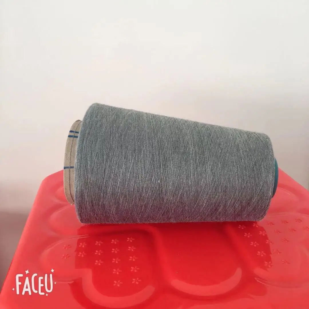 32ST/R 65/35 Hemp grey  fancy yarn can be processed by custom color spun yarn blended yarn