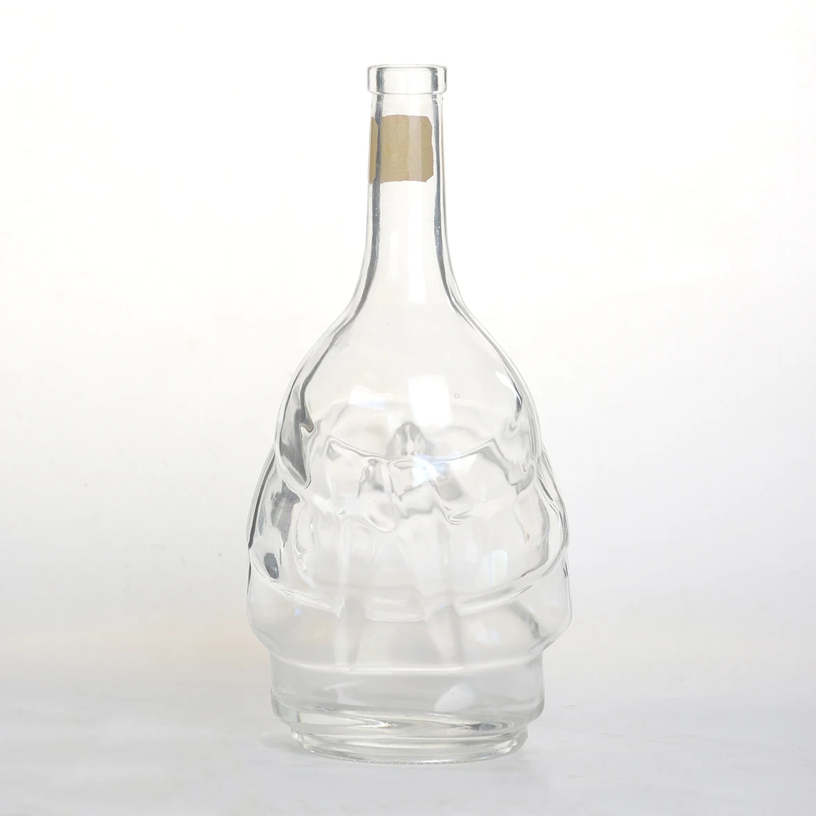 Оптовая цена 750 мл прозрачный бокал для вина под заказ Baijiu XO rum gin стеклянная бутылка