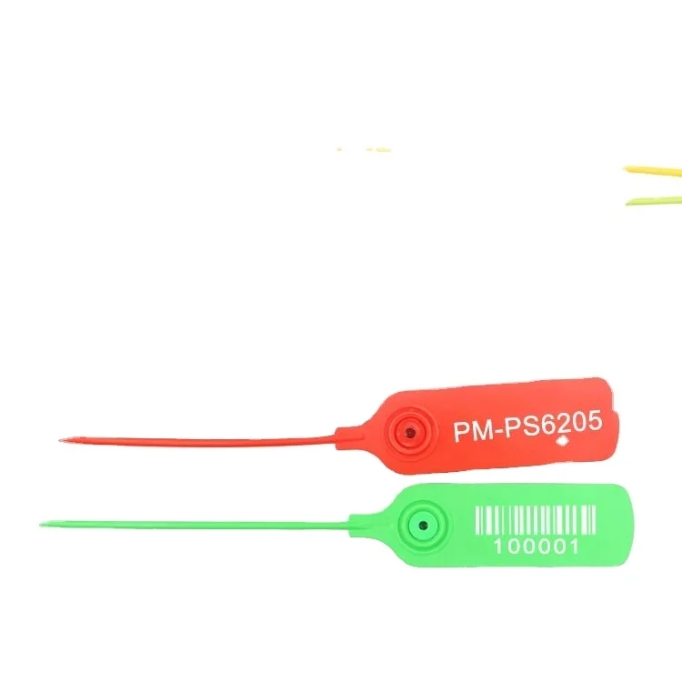 Factory Direct Sale WholesaleCustomized Logo Serial Number Disposable Tamper Proof Security Container Seal Plastic Seal